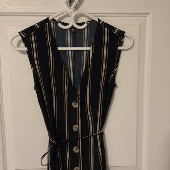 Silky striped dress - Picture 2 of 5